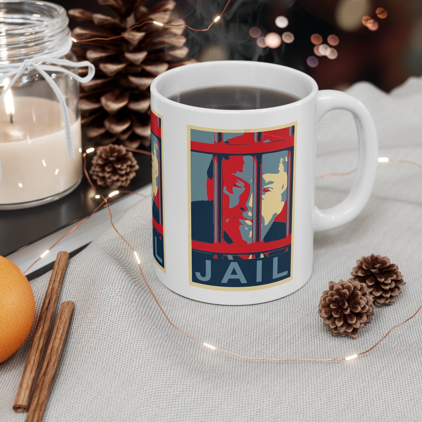 Anti Trump Mug, Lock Him Up Trump Coffee Mug, Trump For Prison 2024, Anti Trump Merch, Fuck Trump Mug, Democrat Mug, Liberal Mug Gift