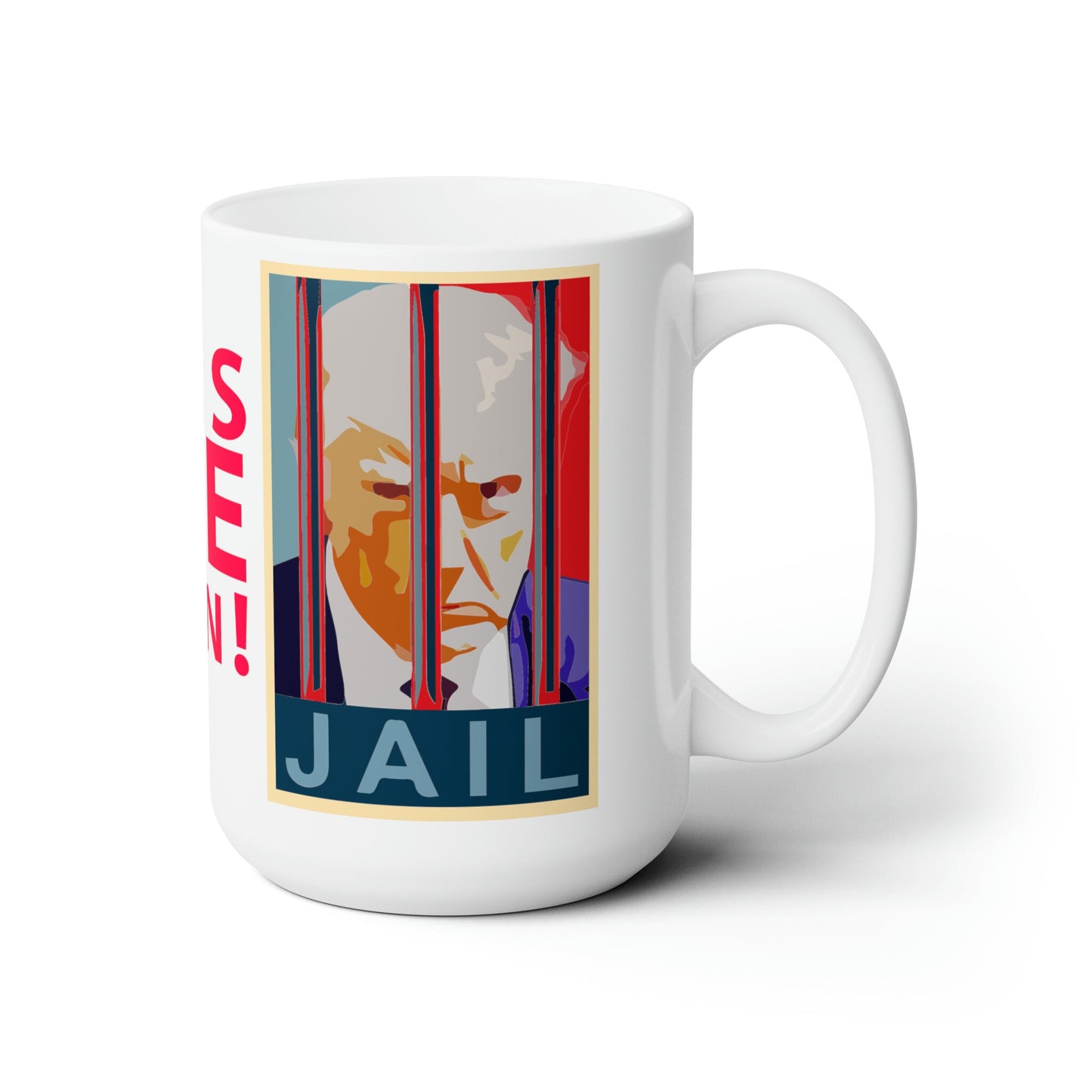 Trump Mug Shot Mug, Anti Trump Mug, Lock Him Up Trump Coffee Mug, Trump For Prison 2024, Anti Trump Merch, Fuck Trump Mug, Democrat Mug