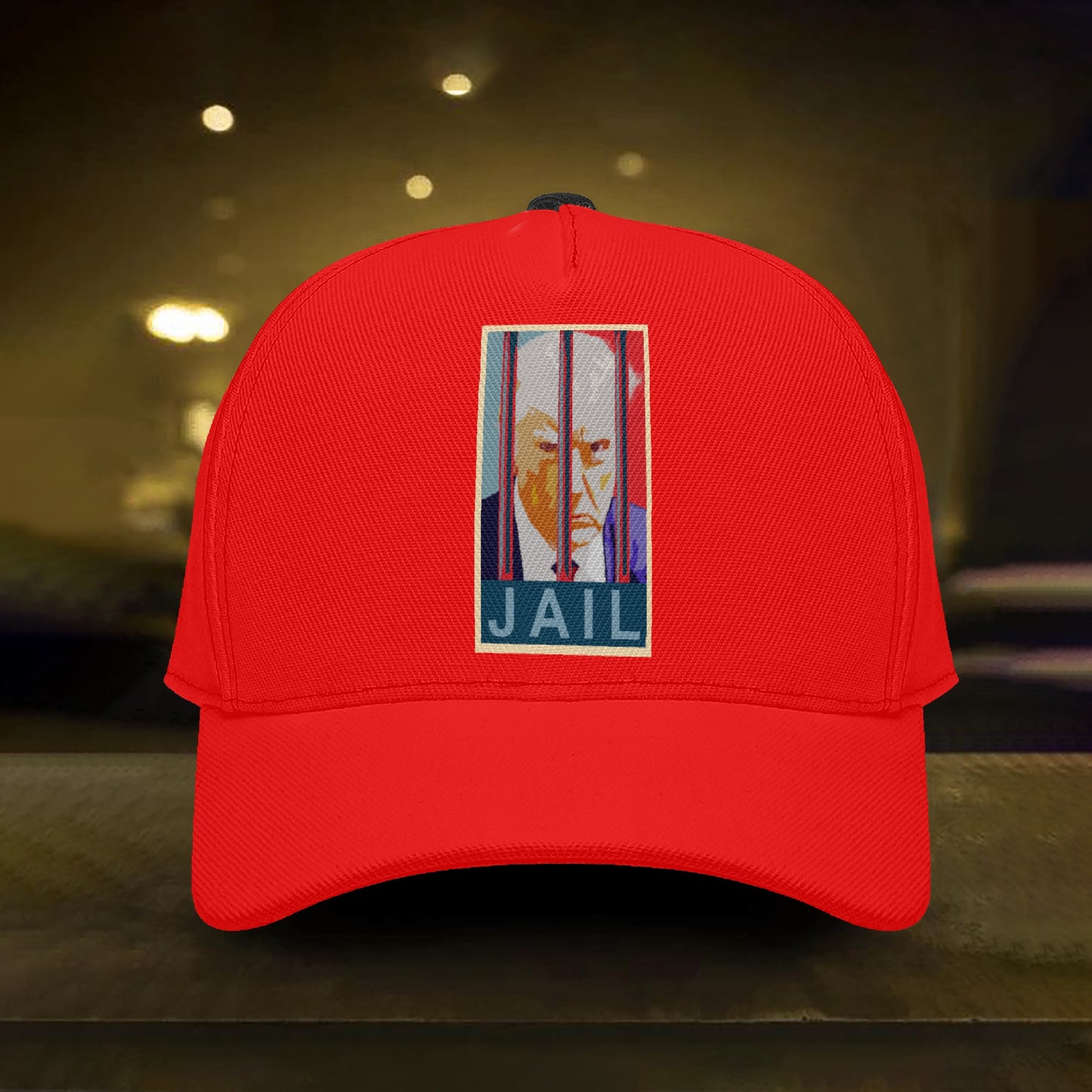 Trump "Lock Him Up" & "Yes We Can" Hat in Maga Red