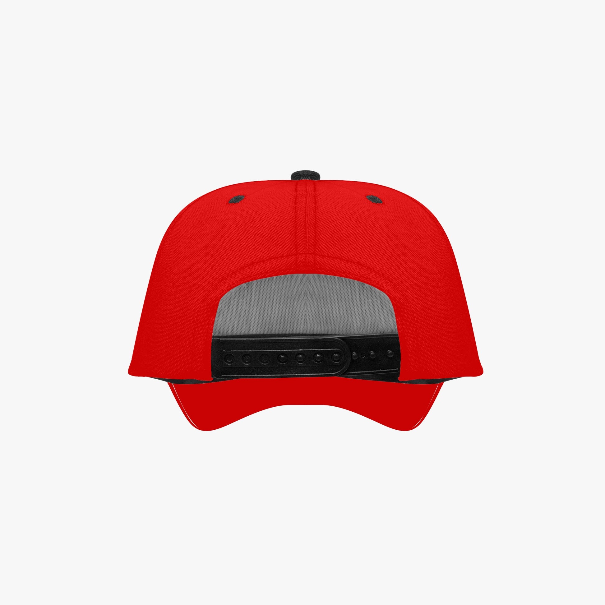 Trump Maga Red "Lock Him Up" Baseball Hat Text Only Back