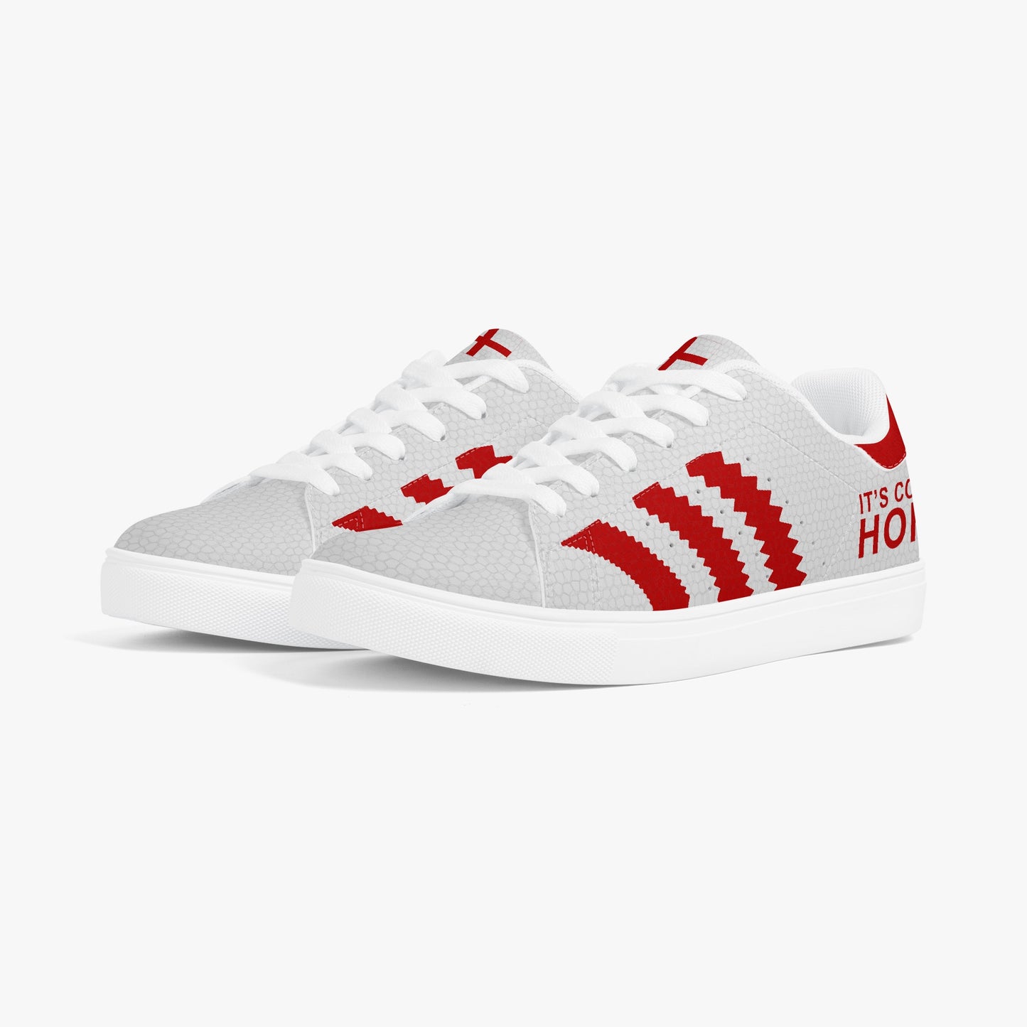 England It's Coming Home Leather Look Euro Trainers