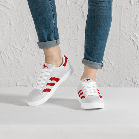 England Euro Trainers Leather Textured Look