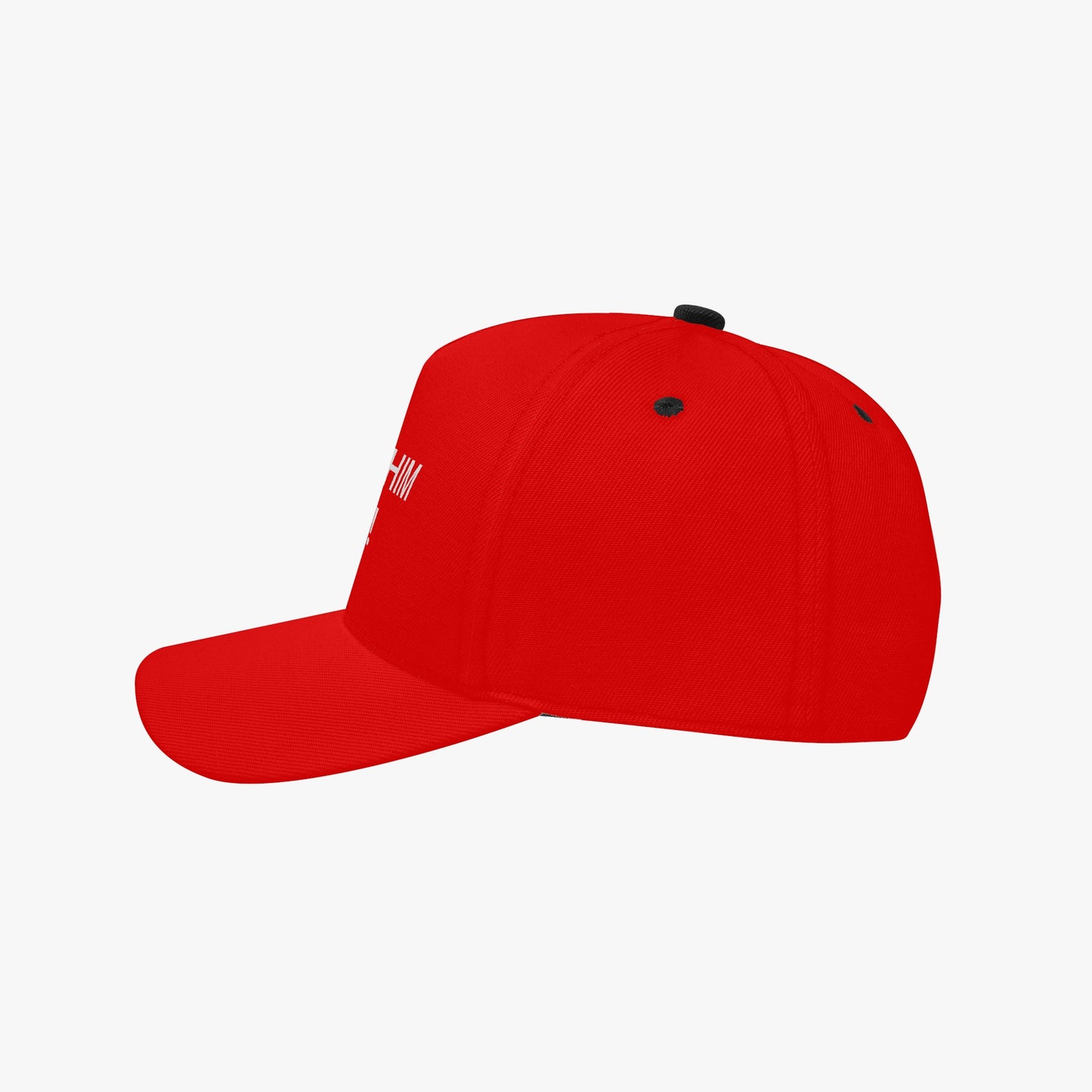 Trump "Lock Him Up Hat in Maga Red Text Only