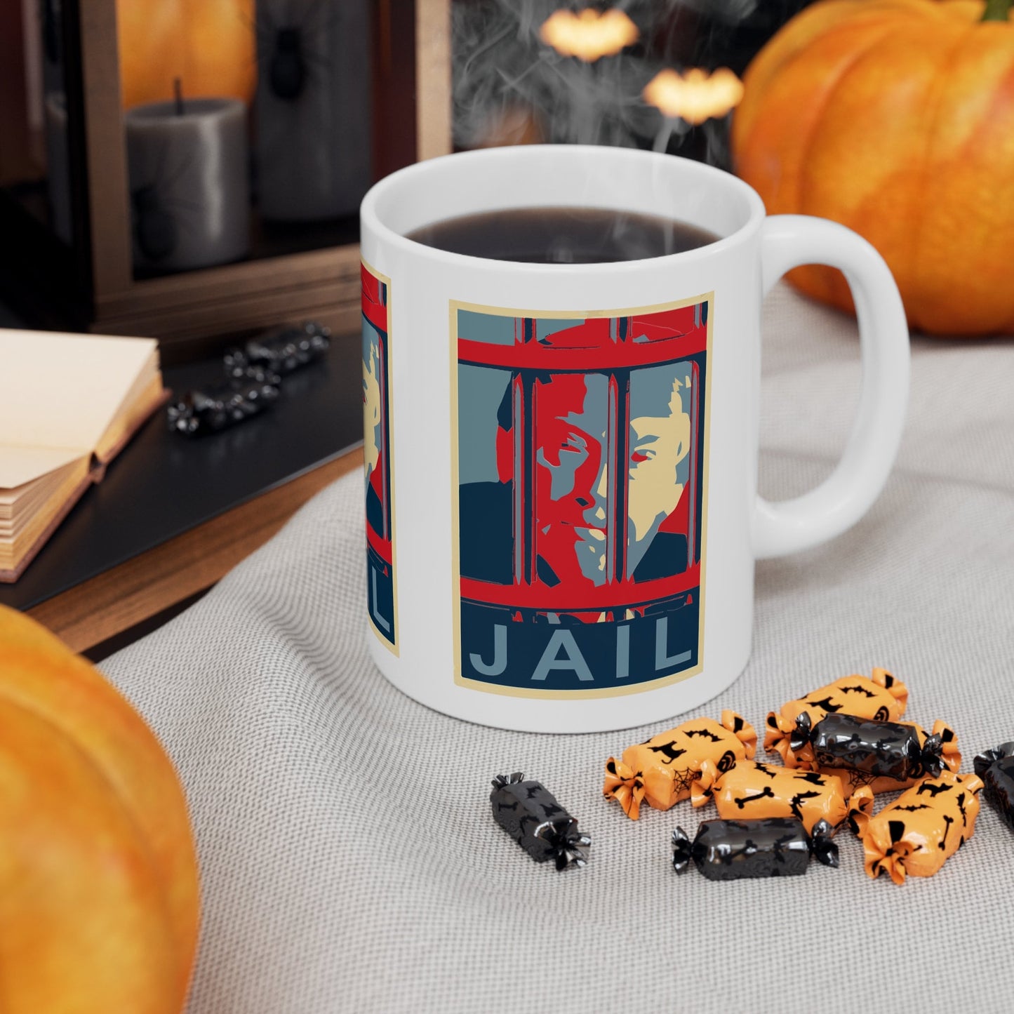 Anti Trump Mug, Lock Him Up Trump Coffee Mug, Trump For Prison 2024, Anti Trump Merch, Fuck Trump Mug, Democrat Mug, Liberal Mug Gift