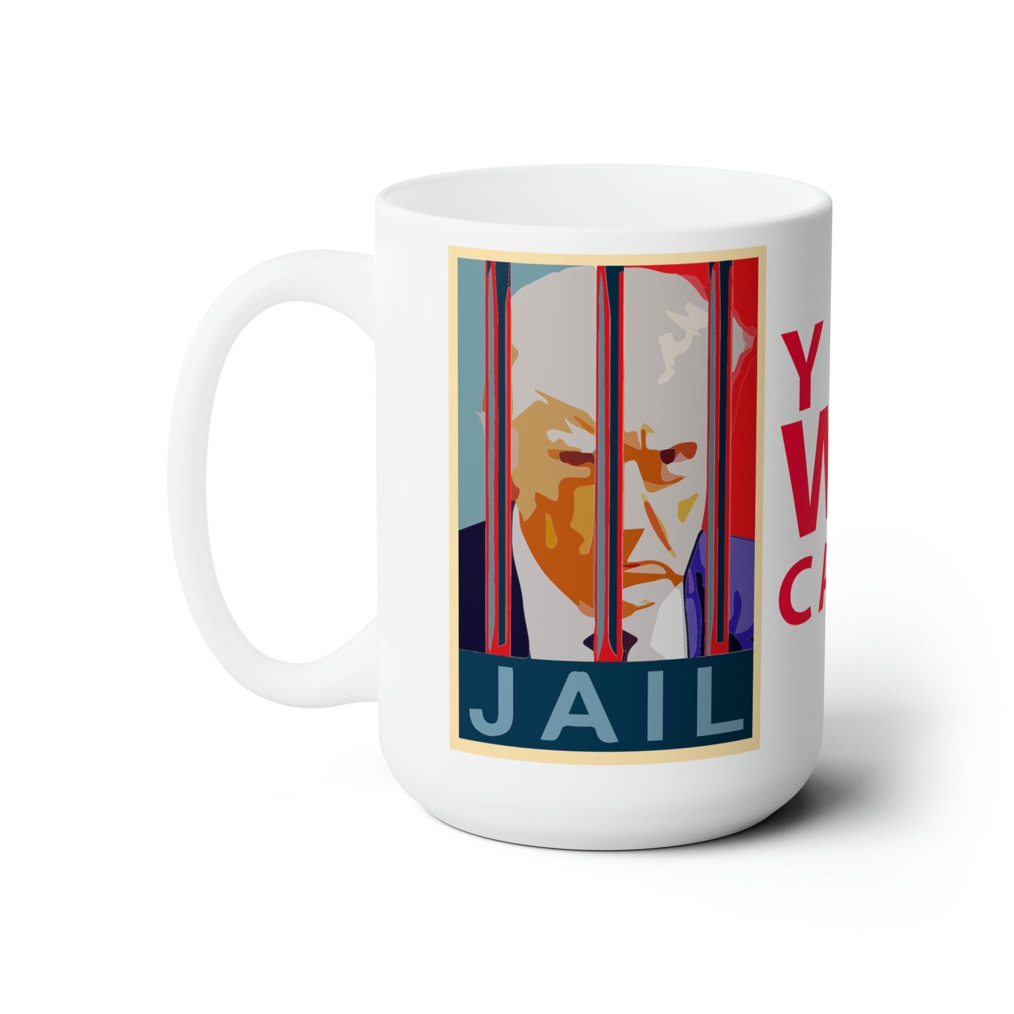 Trump Mug Shot Mug, Anti Trump Mug, Lock Him Up Trump Coffee Mug, Trump For Prison 2024, Anti Trump Merch, Fuck Trump Mug, Democrat Mug