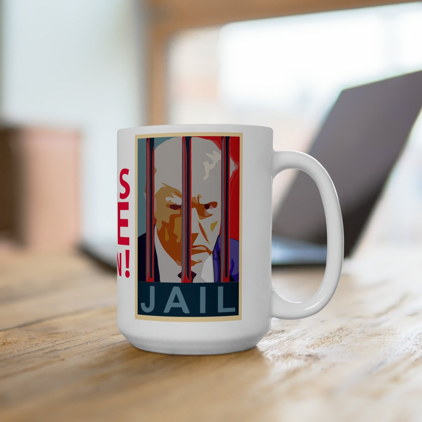 Trump Mug Shot Mug, Anti Trump Mug, Lock Him Up Trump Coffee Mug, Trump For Prison 2024, Anti Trump Merch, Fuck Trump Mug, Democrat Mug