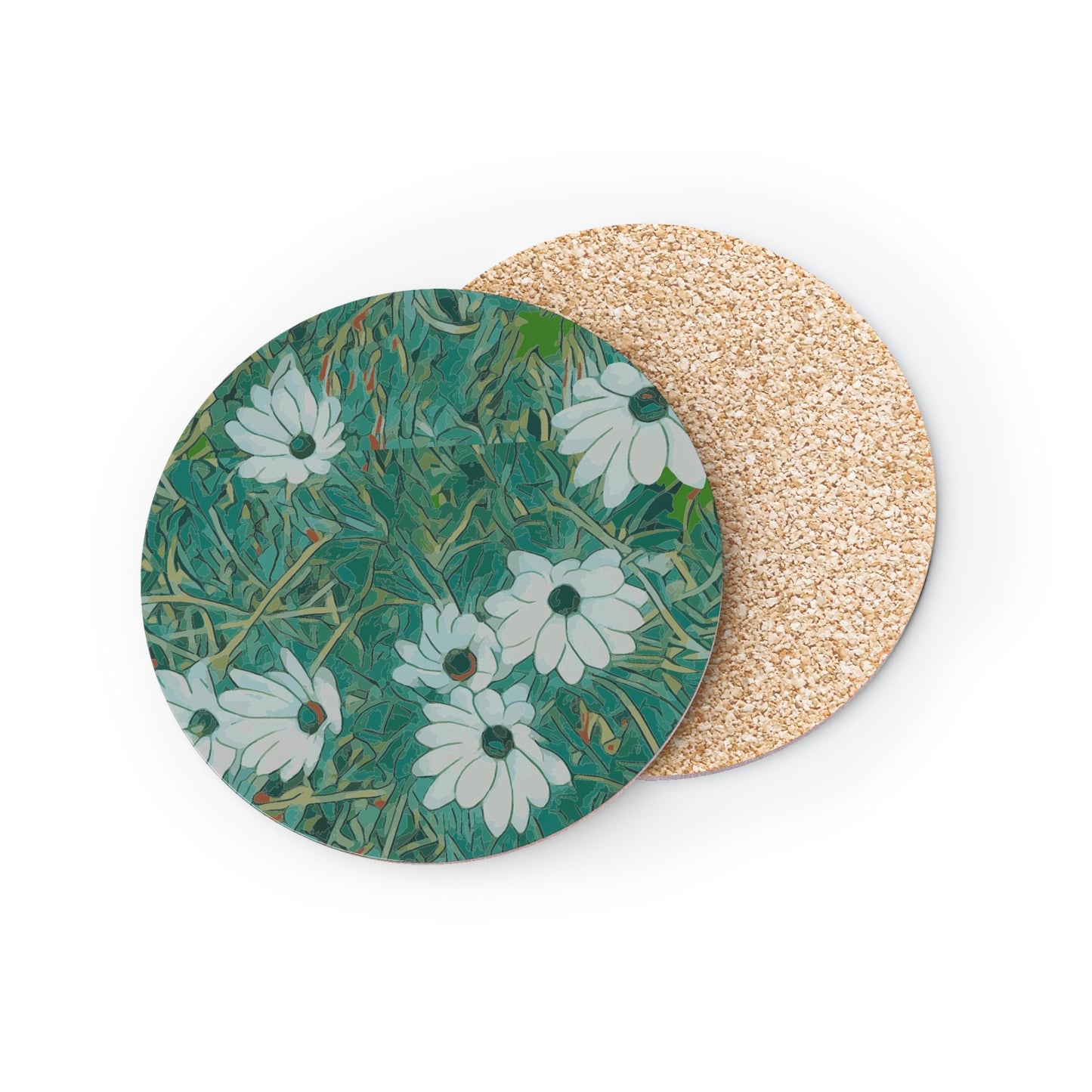Floral Wild Flower Coasters - OSTEOSPERMUM 'Avalanche' Daisy West Australian
