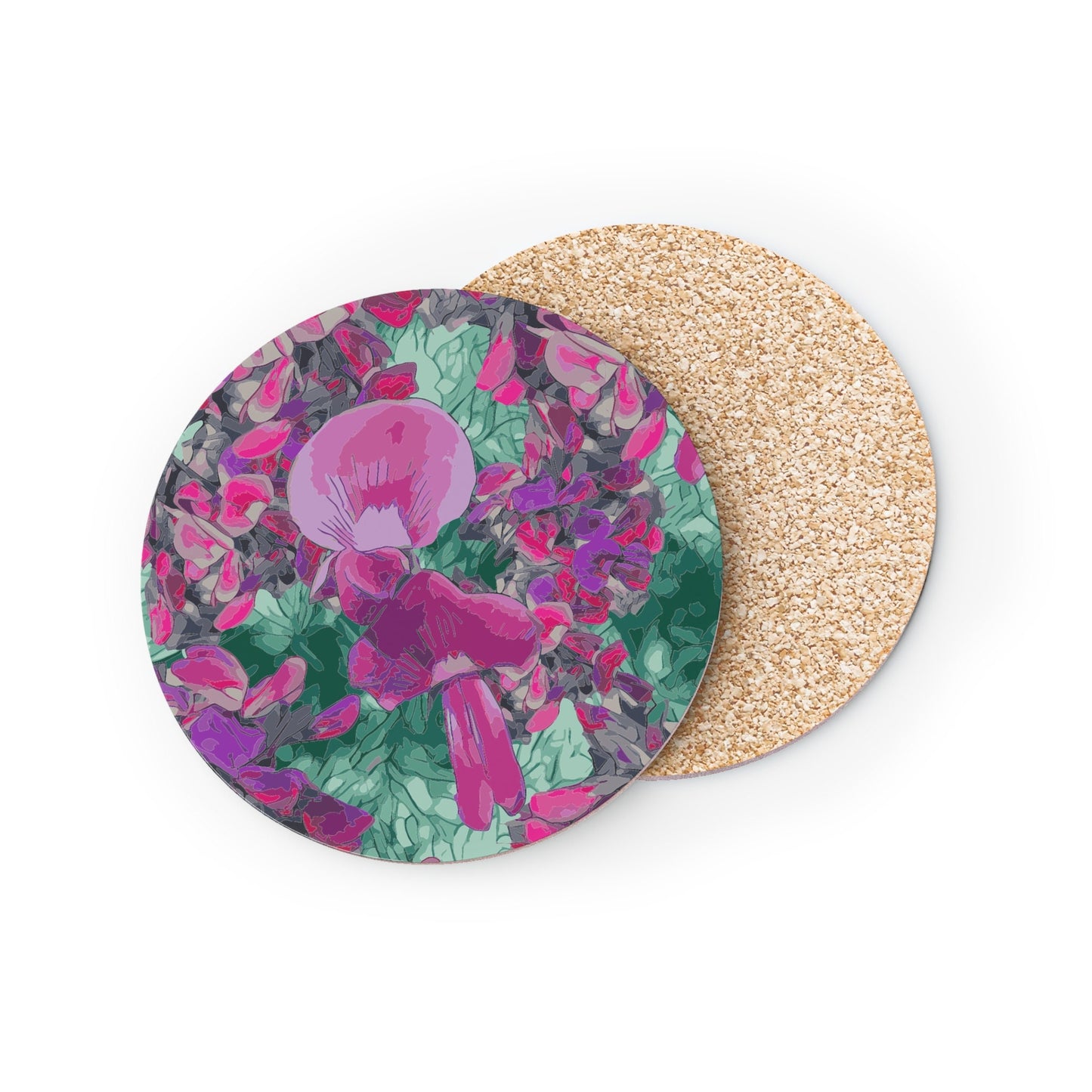 Floral Wild Flower Coasters - Holly-Leaved Mirbelia -Mirbelia dilatata West Australian