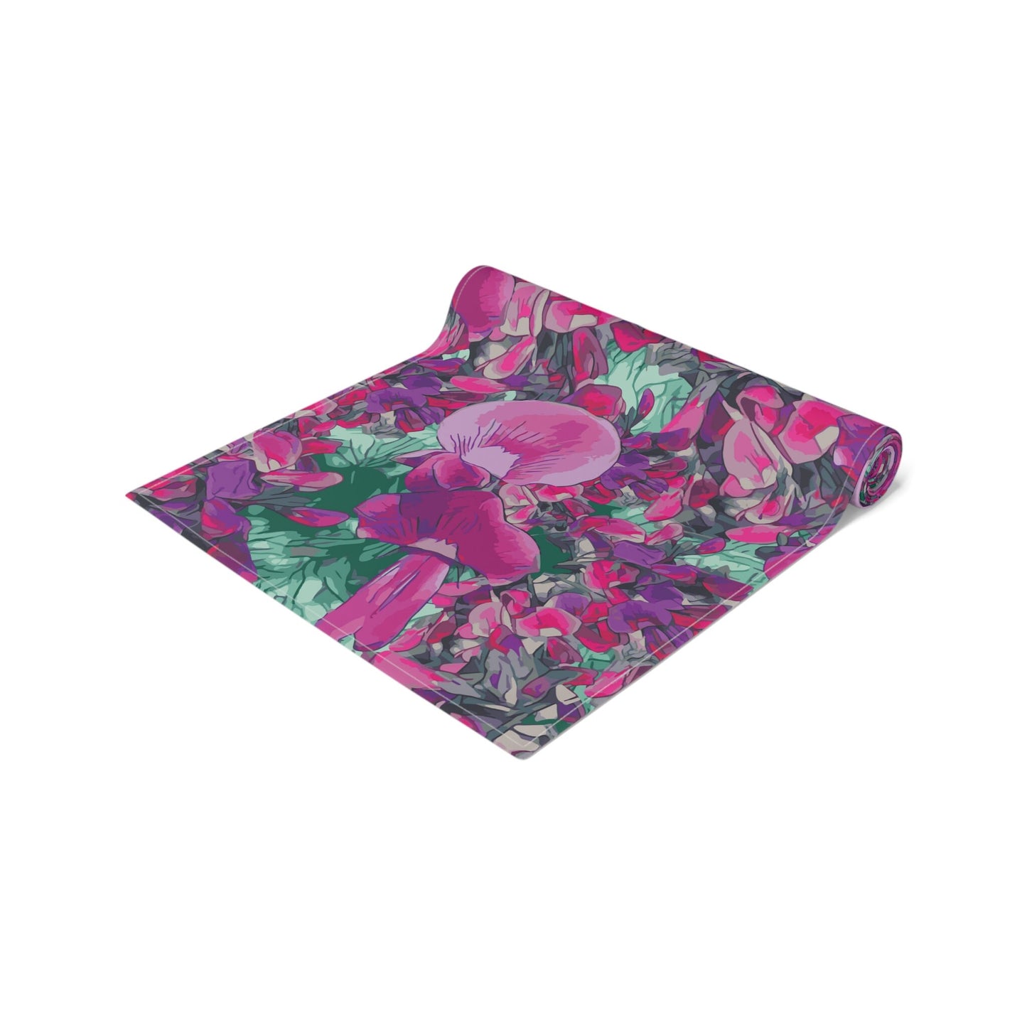 Table Runner Australian Wild Flower - Holly-Leaved Mirbelia - Mirbelia dilatata West Australian