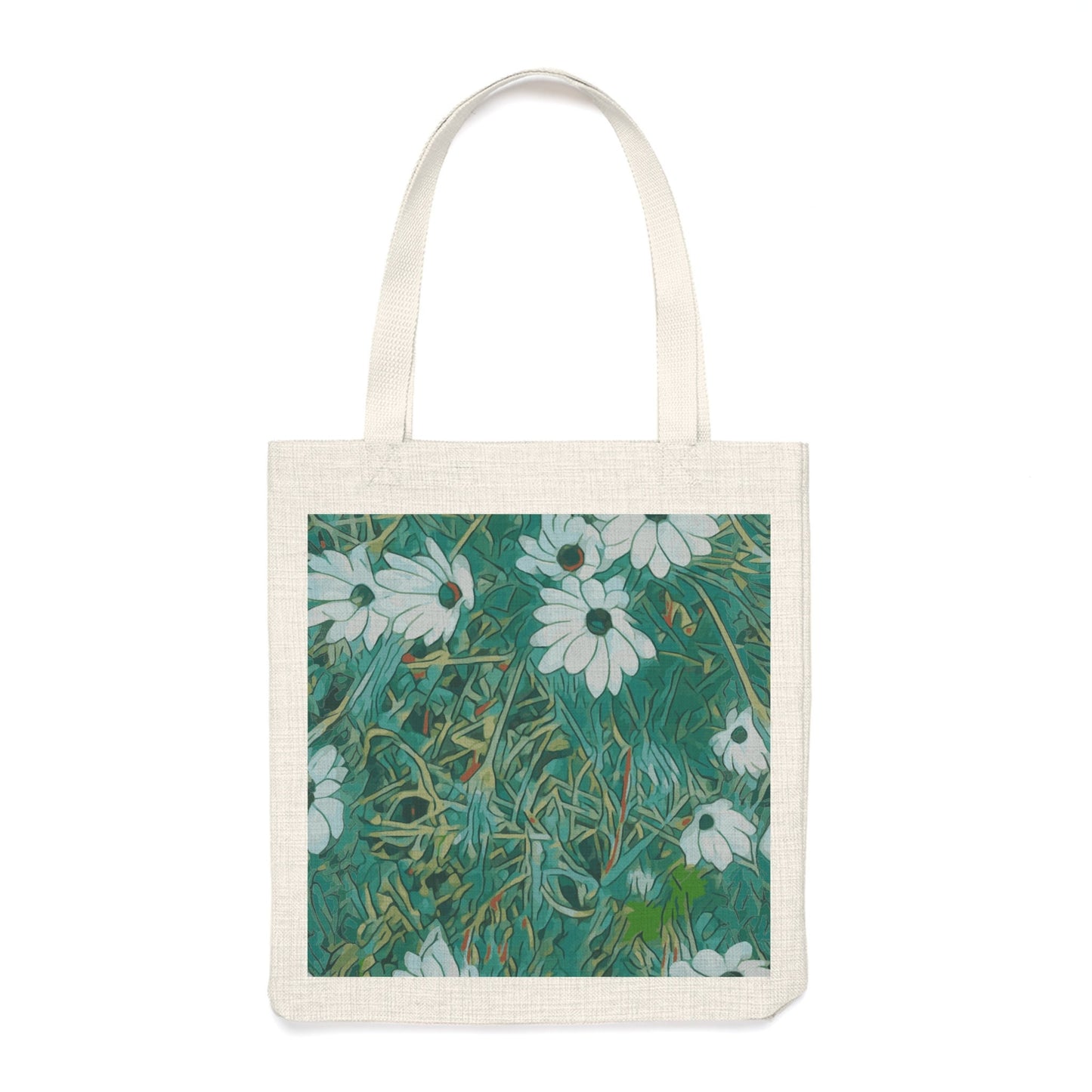 Floral Wild Flower Tote Bag - OSTEOSPERMUM 'Avalanche' Daisy, West Australian Wild Flowers.