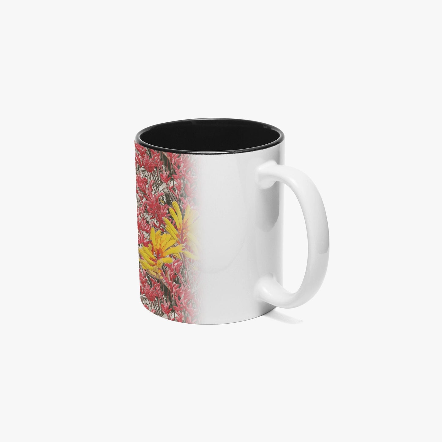 Floral Wild Flower Mug - Anigozanthos flavidu (Kangaroo Paw), West Australian Wild Flowers.