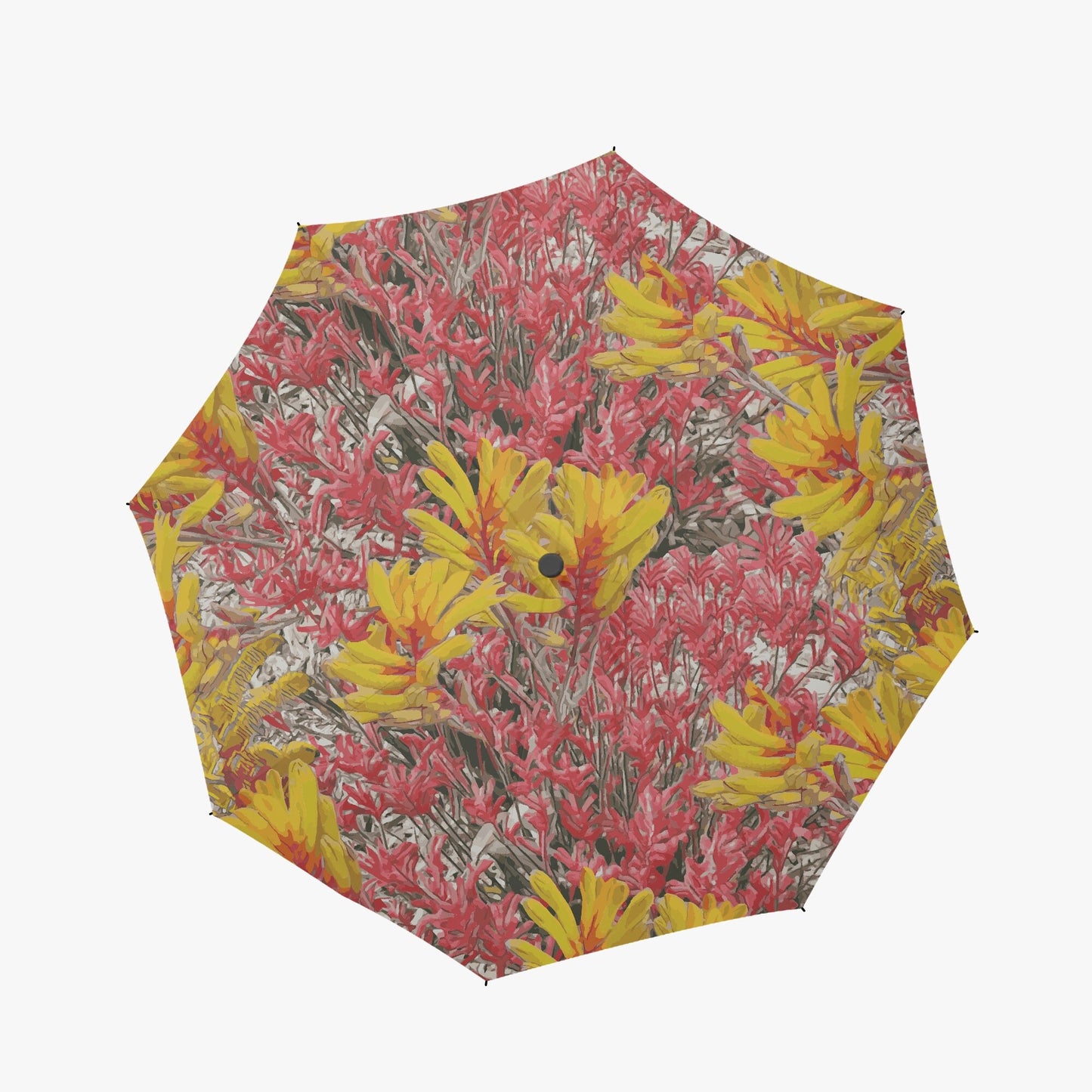 Floral Wild Flower Umbrella - Anigozanthos flavidu (Kangaroo Paw), West Australian Wild Flowers.