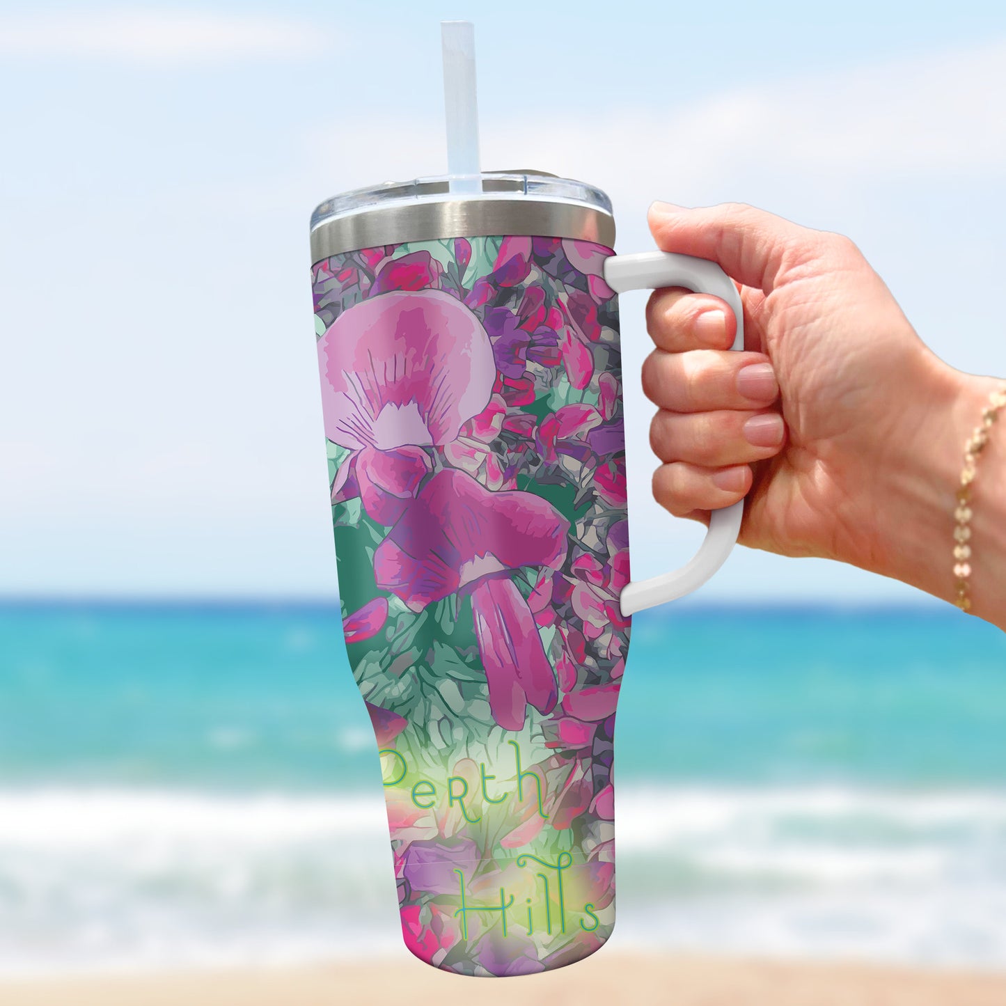 Australian Perth Hills Wild Flower 40oz Tumbler