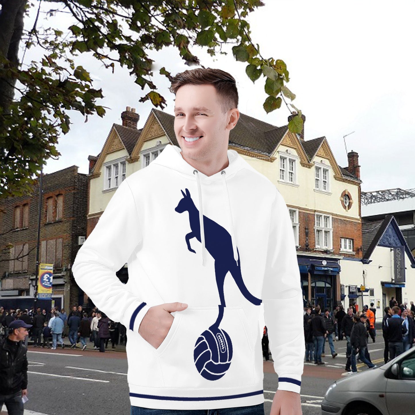 Ange Postecoglou Kangaroo Hoodie Tottenham, Spurs, Big Ange Ball, Tottenham
