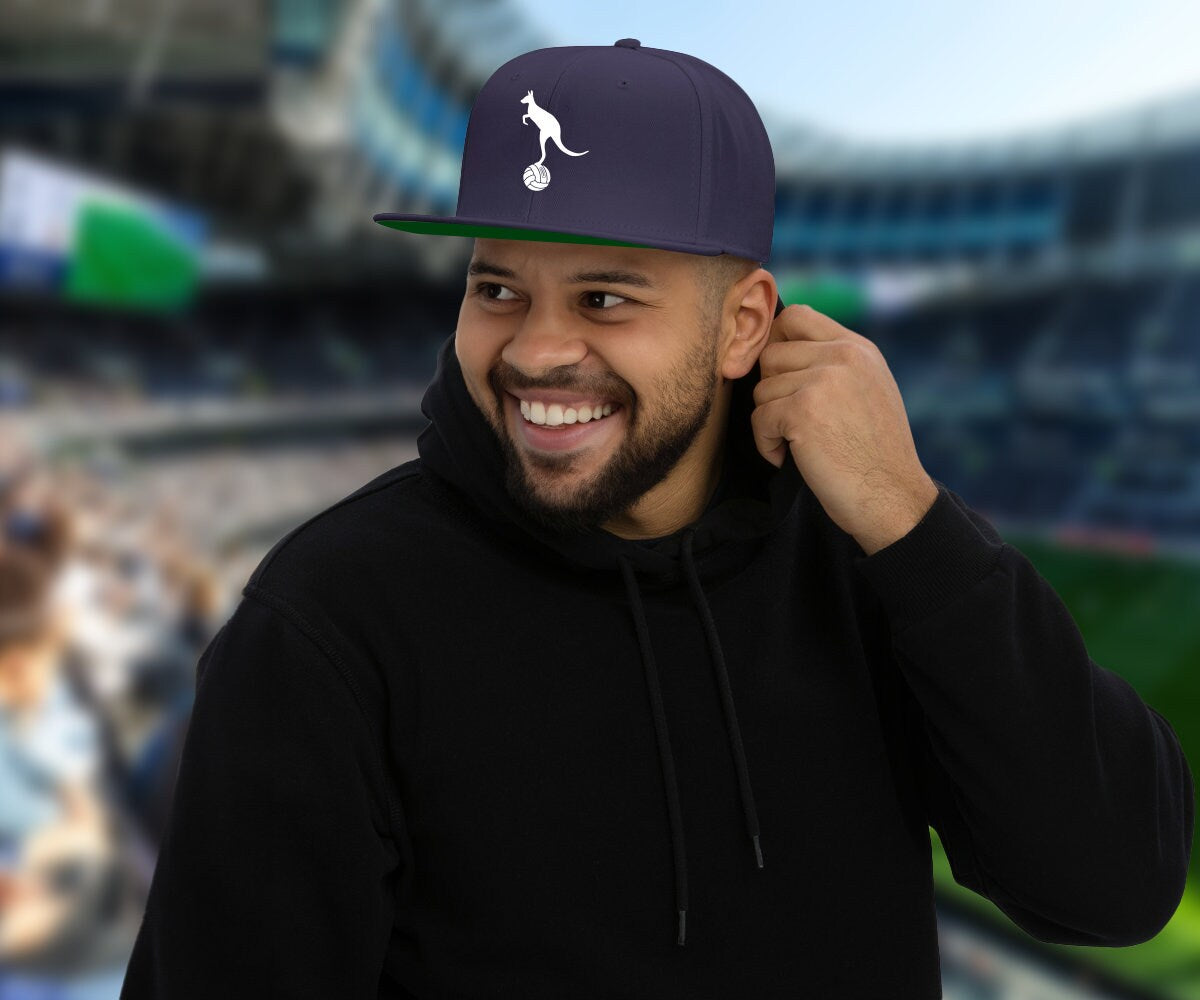 Ange Postecoglou Kangaroo logo Tottenham Hotspur Hat, Football Hat, Sports Hat, Spurs Gift, Tottenham Hotspur Gift Snap Back