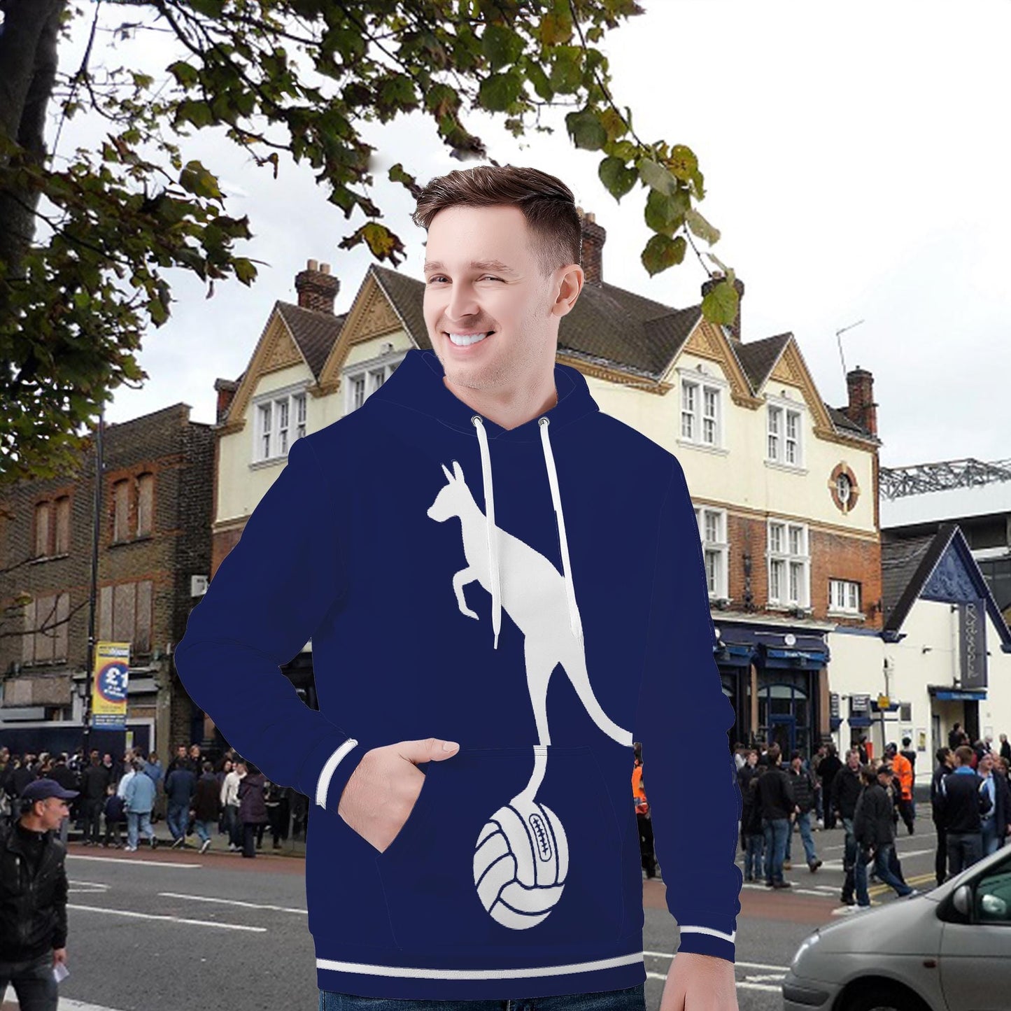 Ange Postecoglou Kangaroo Hoodie Tottenham, Big Ange Ball